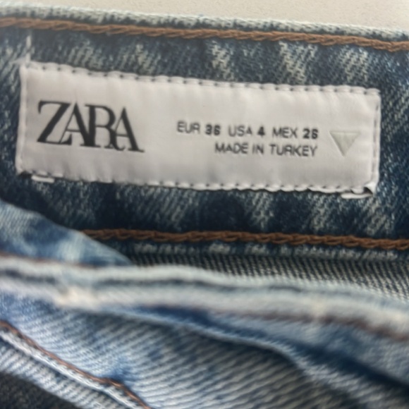 Zara slim folded fit jeans New - Picture 3 of 7